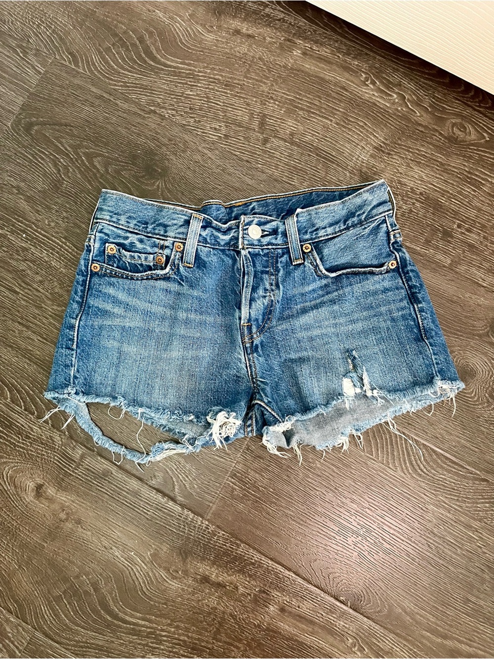 Upcycled Levi’s shorts